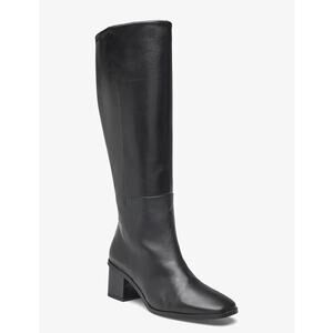 Anne Klein Heel Knee Boot Heeled Dress Boots Leather Black Size 9 NWOT